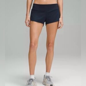 Lululemon Speed Up Short *2.5 - Navy Blue